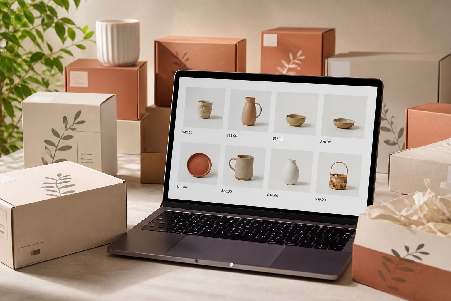 Goods packed for shipping